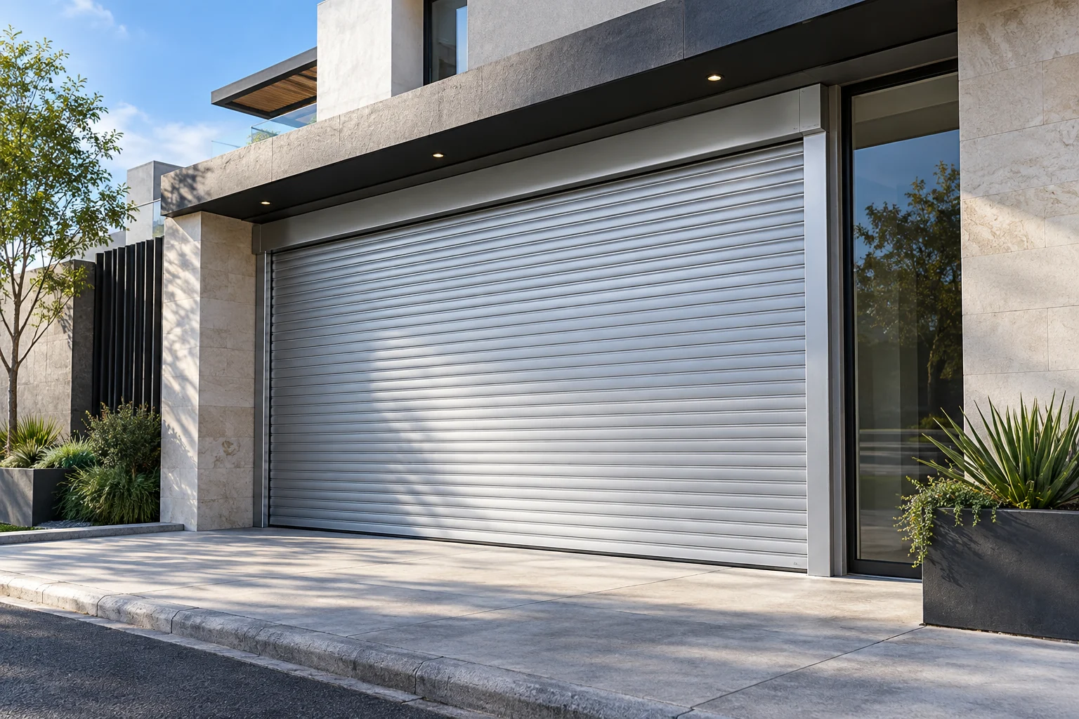 Visualización ilustrativa de Cortinas de aluminio